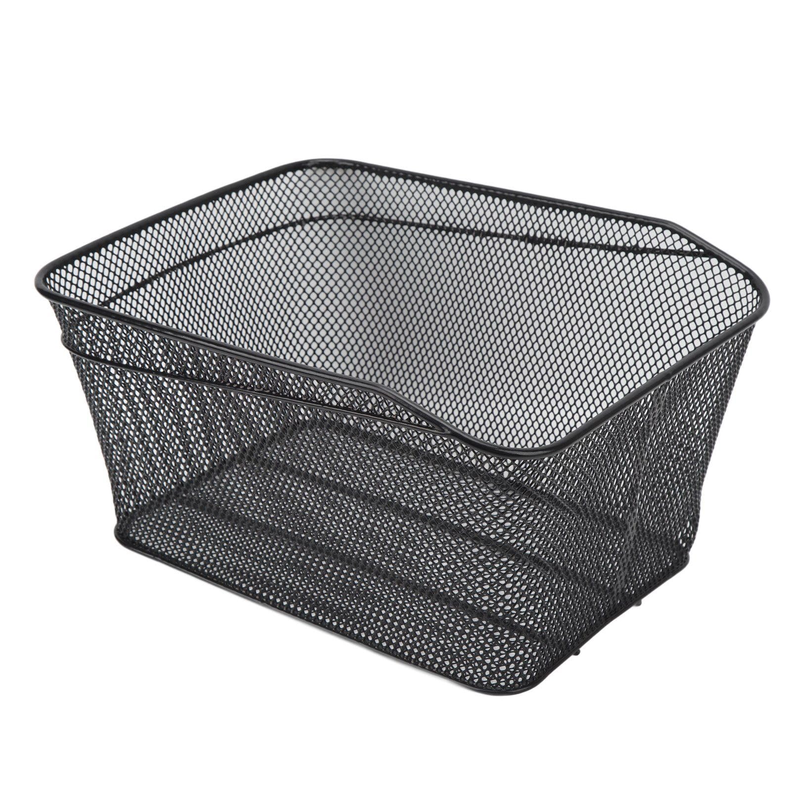 Tylny Kosz Rowerowy, 20 L, 44 Lb, Wodoodporna Osłona Bagażnik Rowerowy, Metalowy Drut Kosz z wewnętrzną wodoodporną torbą, Regulowana Siatka Bagażowa dla Psa Podróżującego Po Mieście