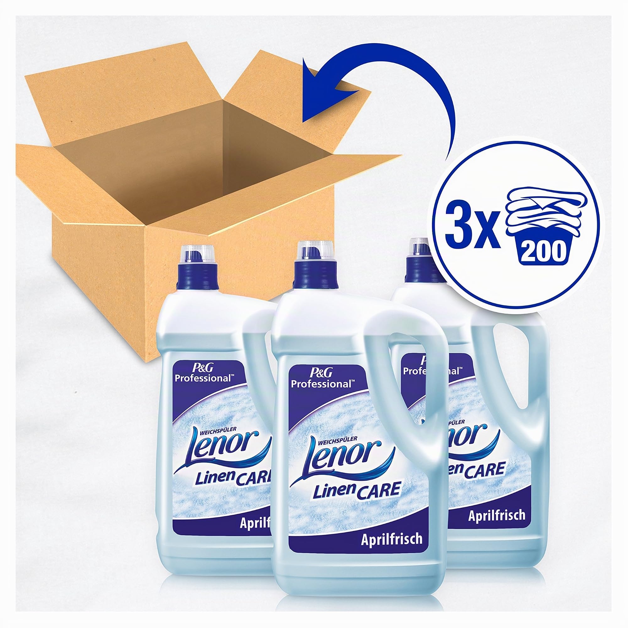 Suavizante Lenor concentrado Frescor de abril, 3 unidades (5 l).