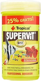 Ração Tropical Supervit Flake Para Peixes 25g Tropical Para Peixes