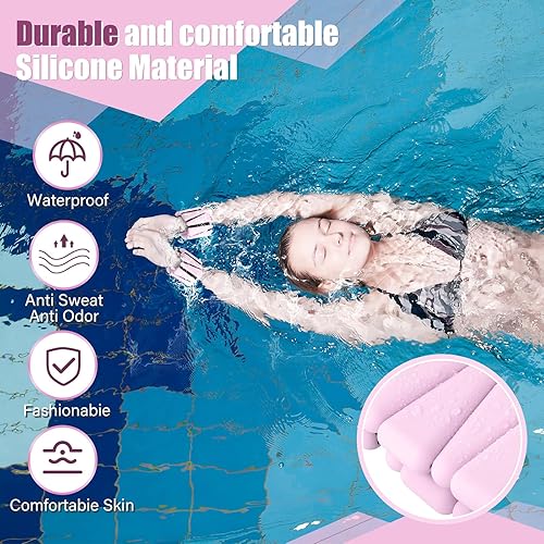 Miniatura 5 de Vinsot Pilates - Pesas de muñeca y tobillo para mujer, juego de 4 (2 libras cada una), pulseras con peso ajustables para piernas, para caminar,