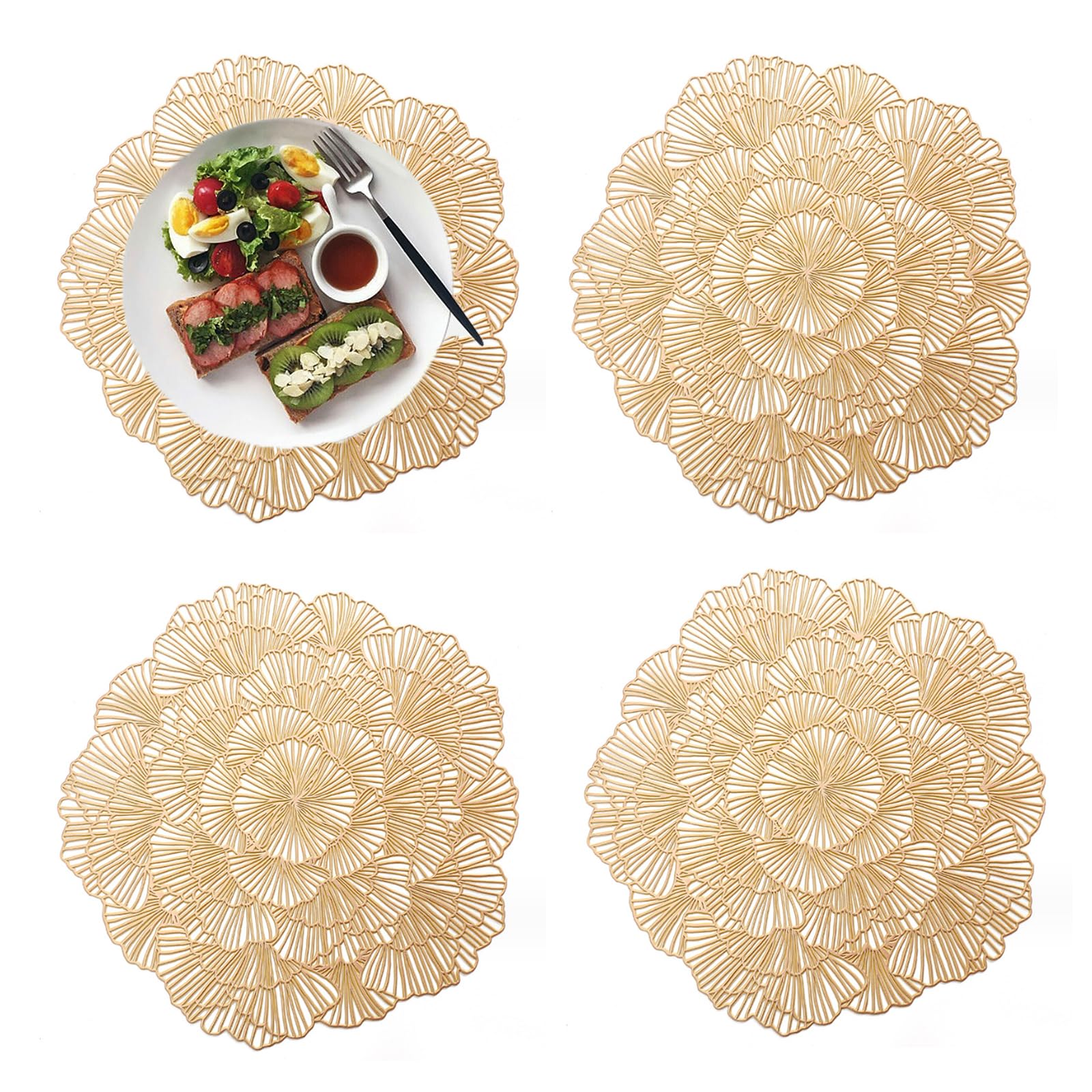 Napperons De Cuisine,Napperon En PVC,tapis De Table,Hibiscus,fleur