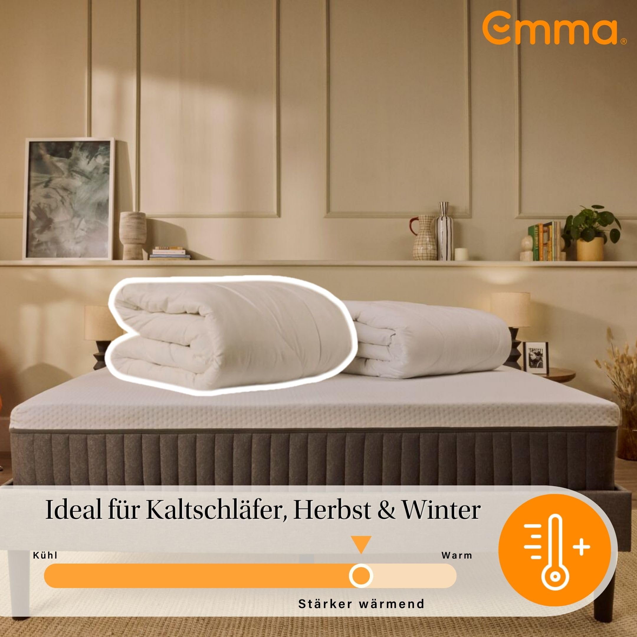 Emma One Bettdecke Leicht 135x200 – Optimal für Sommer & Frühling – Atmungsaktive & Waschbare Sommerdecke – Fluffig, Leicht & Feuchtigkeitsregulierend
