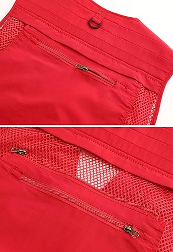 Miniatura 7 de Hbufnha Chaleco de pesca al aire libre chaleco de trabajo unisex caza viaje fotografía safari múltiples bolsillos