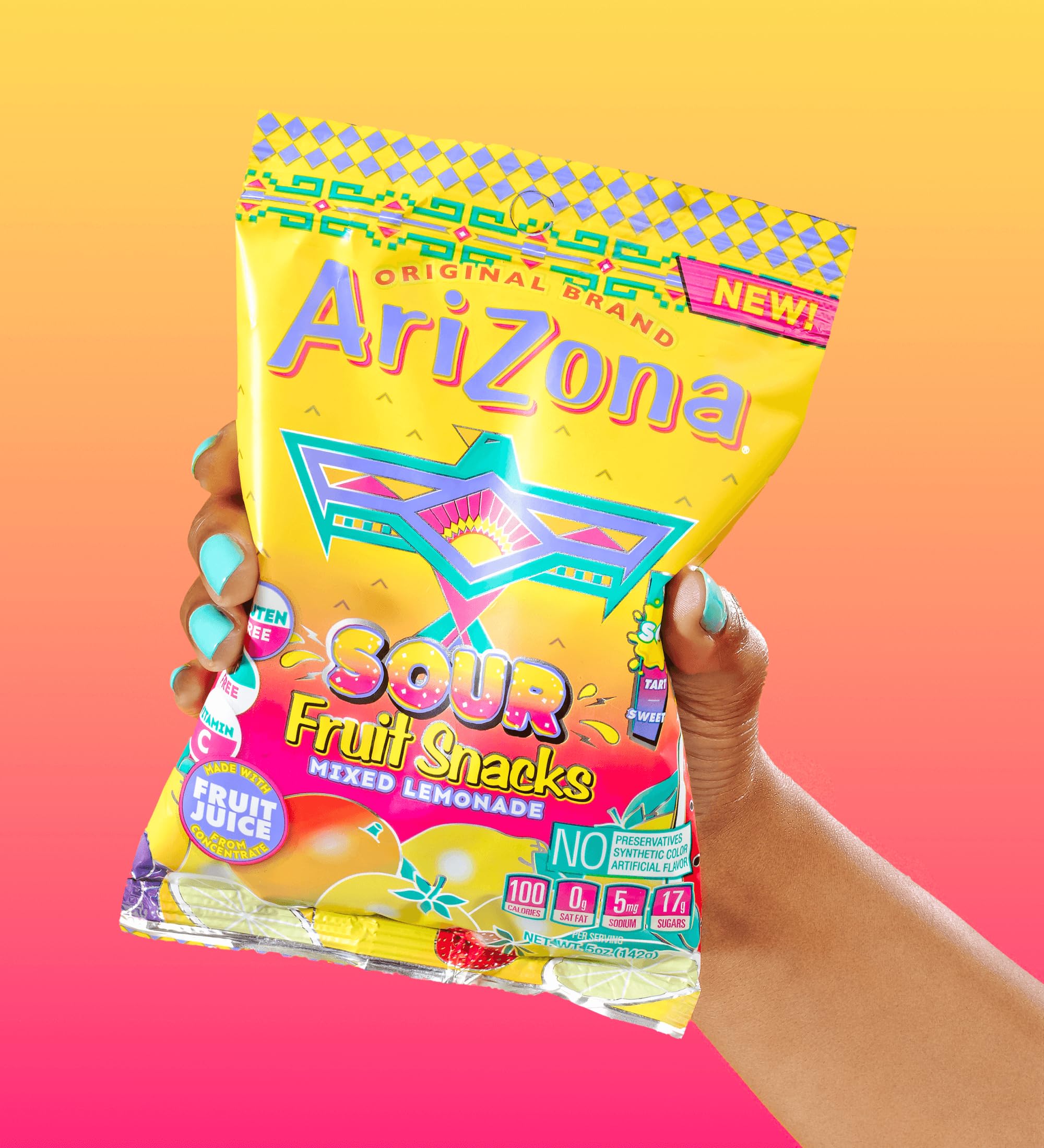 Amazon.com: AriZona Sour Lemonade Fruit Snacks - NEW - 5 Ounce