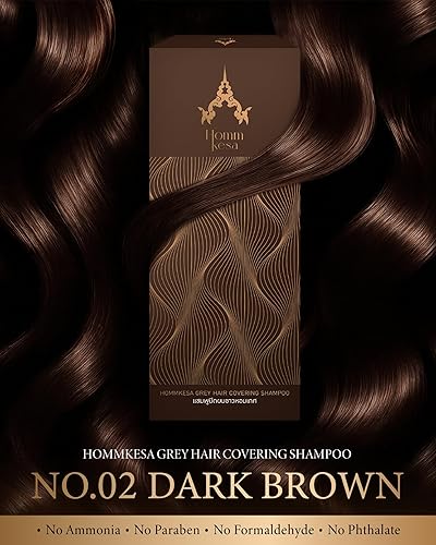 Miniatura 2 de Champú para cubrir el cabello gris - Champú de tinte para cabello 3 en 1 premium para cabello gris (marrón oscuro)