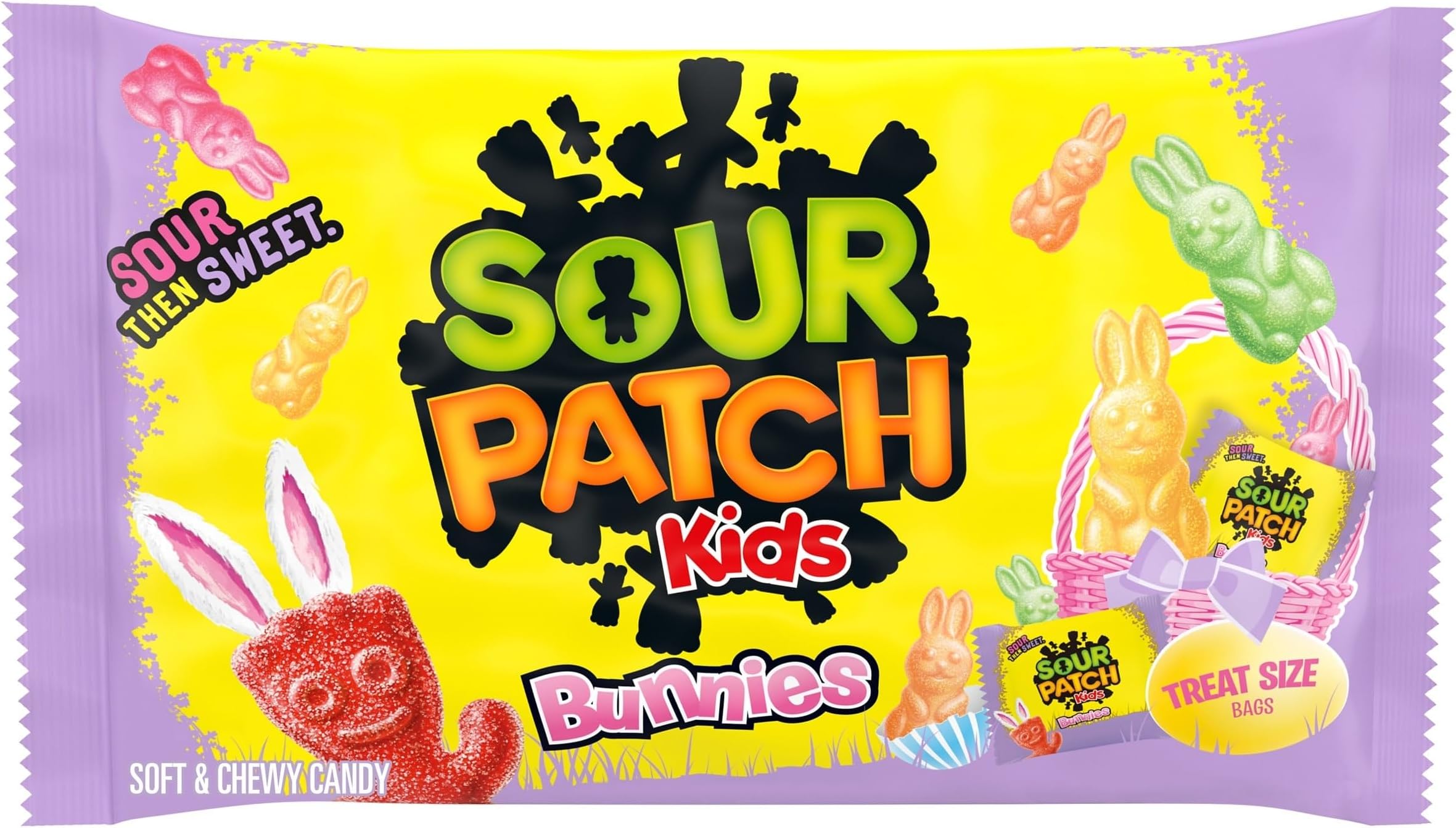 Bunnies Soft & Chewy Easter Candy, 18 Snack Packs