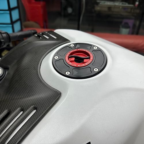 Miniatura 5 de HAONEL Tapa del tanque de gasolina combustible aluminio reemplazo para DUCATI PANIGALE 899 959 1199 1299 V2 V4 V4S V4R diavel s motocicleta