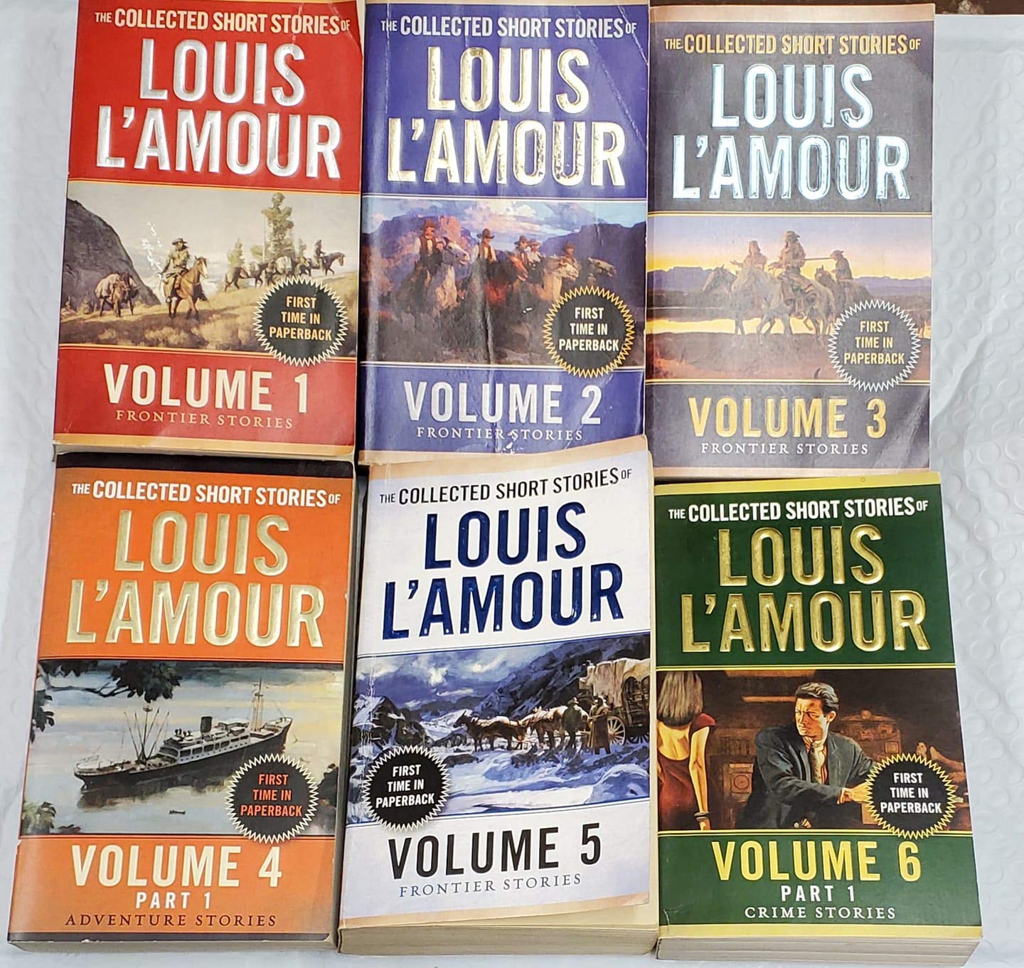 Set of The Collected Short Stories of Louis L'Amour Volume 1, 2, 3, 4 ...