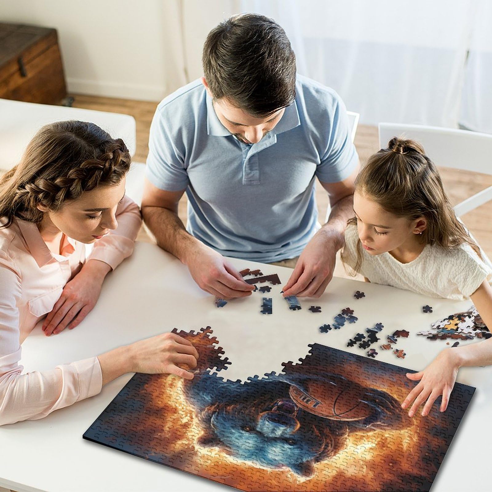 Puzzle, Bydło Dorośli Zabawa Śliczna Krowa Puzzle Gra Edukacyjna Zabawka Intelektualna Gra Zabawka Antystresowa/Style-1/1000Pcs (75X50Cm)