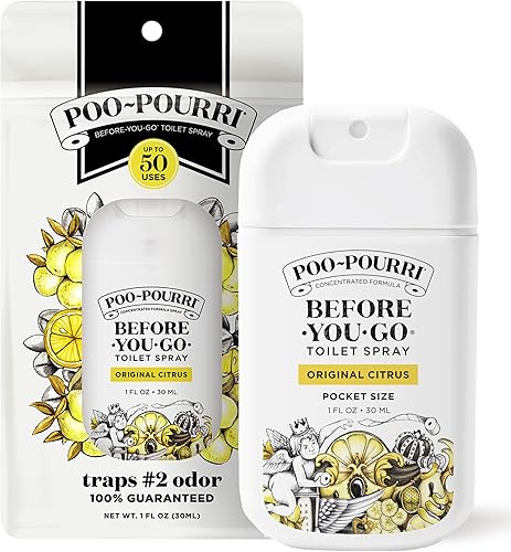Miniatura 13 de Poo-Pourri Before-You-go Toilet Spray, 2 Fl Oz, Original Citrus Scent, 2 Fl Oz