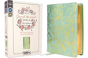 NIV, Journal the Word Bible for Women (Perfect for Note-Taking), Leathersoft, Teal,...