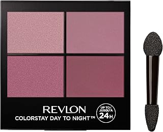 REVLON ColorStay Day to Night Eyeshadow Quad, Longwear Shadow Palette with Transitional Shades and Buttery Soft Feel, Crease & Smudge Proof, 575 Exquisite, 0.16 Oz/ 4.5g