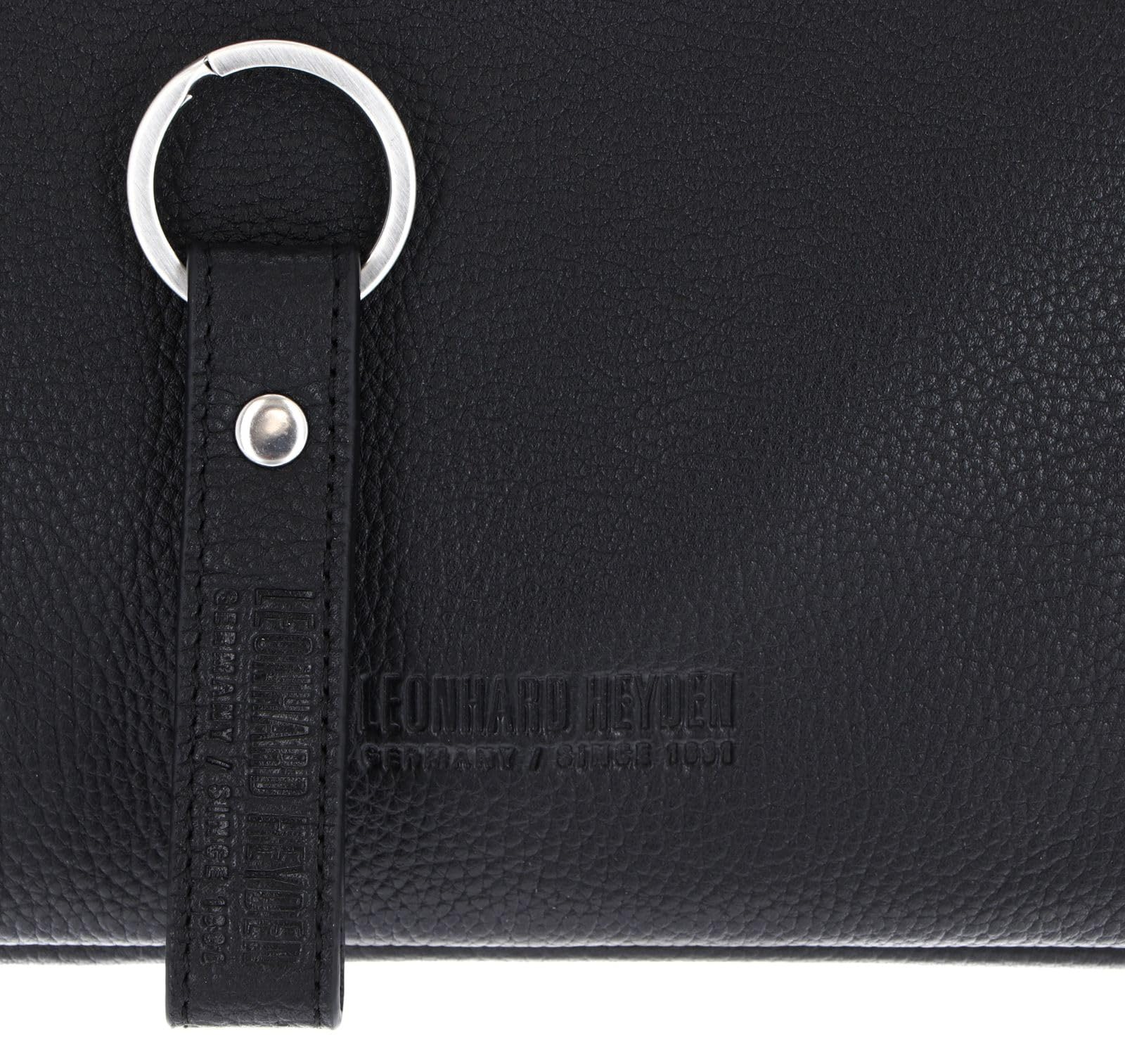 Leonhard Heyden Leder Businesstasche Laptoptasche mit Laptopfach Berlin RV-Aktenmappe 2 Fächer 7212 Schwarz