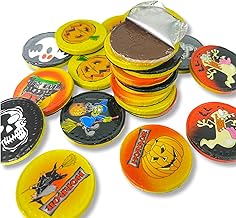 50 Milk Chocolate Halloween Themed Sweets Novelty Chocolate Coins Halloween Sweets