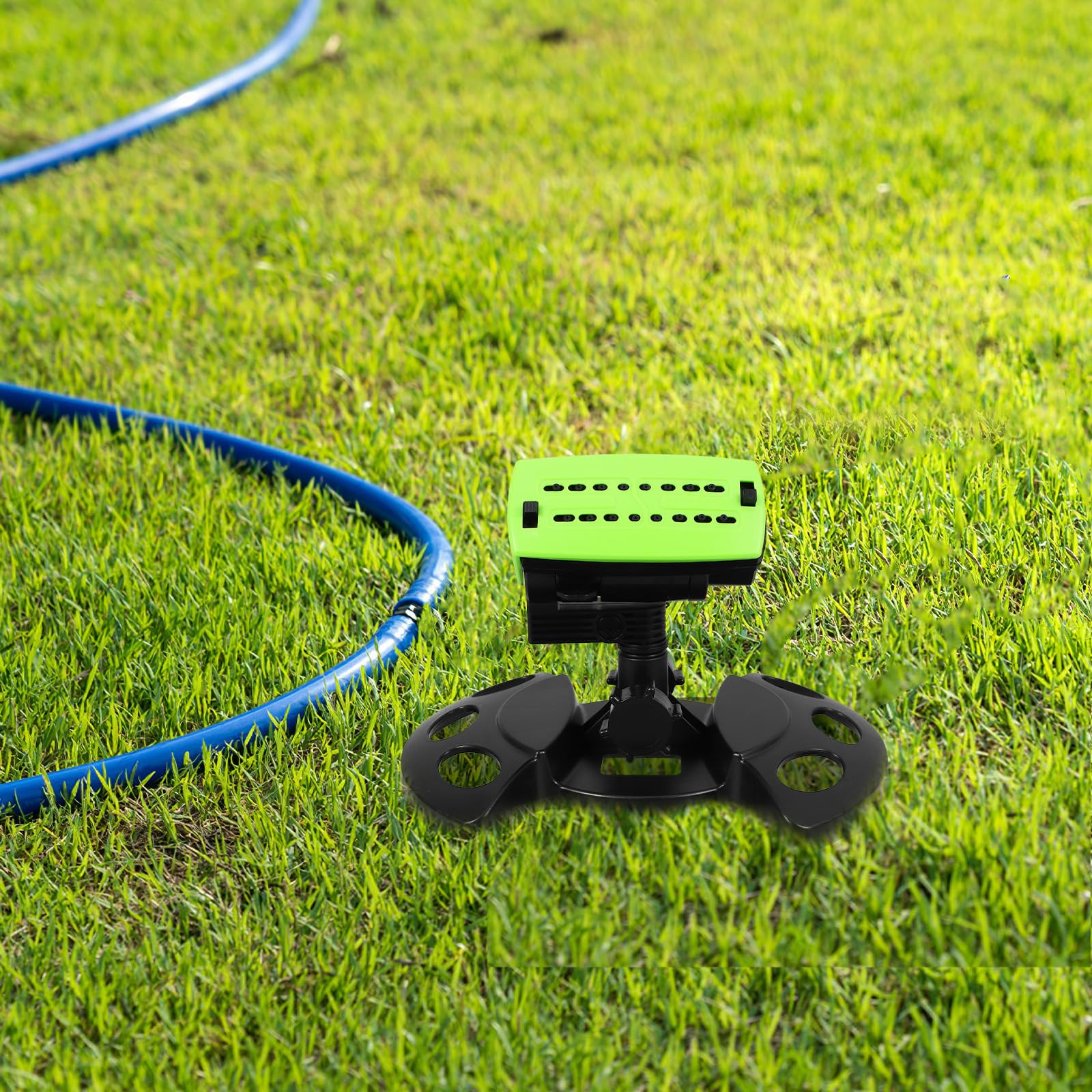Arroseur Rotatif Automatique de Pelouse en Abs Noir