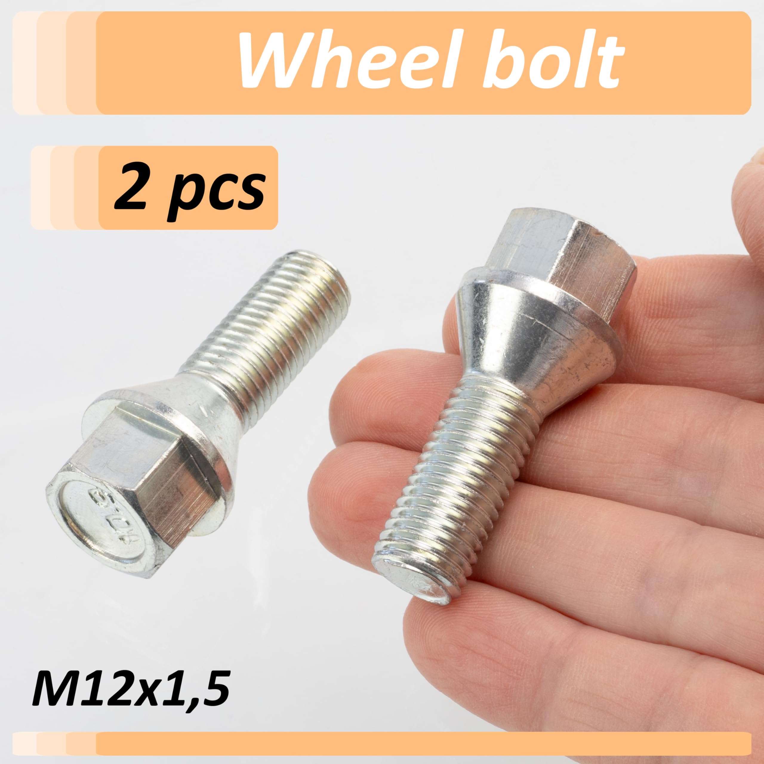 Lot De 2 Boulons De Roue M12x1.5 AERZETIX - Compatible Renault OE 402229810R Et Autres Références