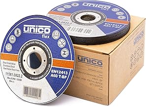 50x IPOTOOLS Disco per smerigliare 115 metallo in acciaio inossidabile, disco per smerigliare 115 mm x 1,0 mm, per metallo, acciaio e acciaio inossidabile Metallo Acciaio inossidabile