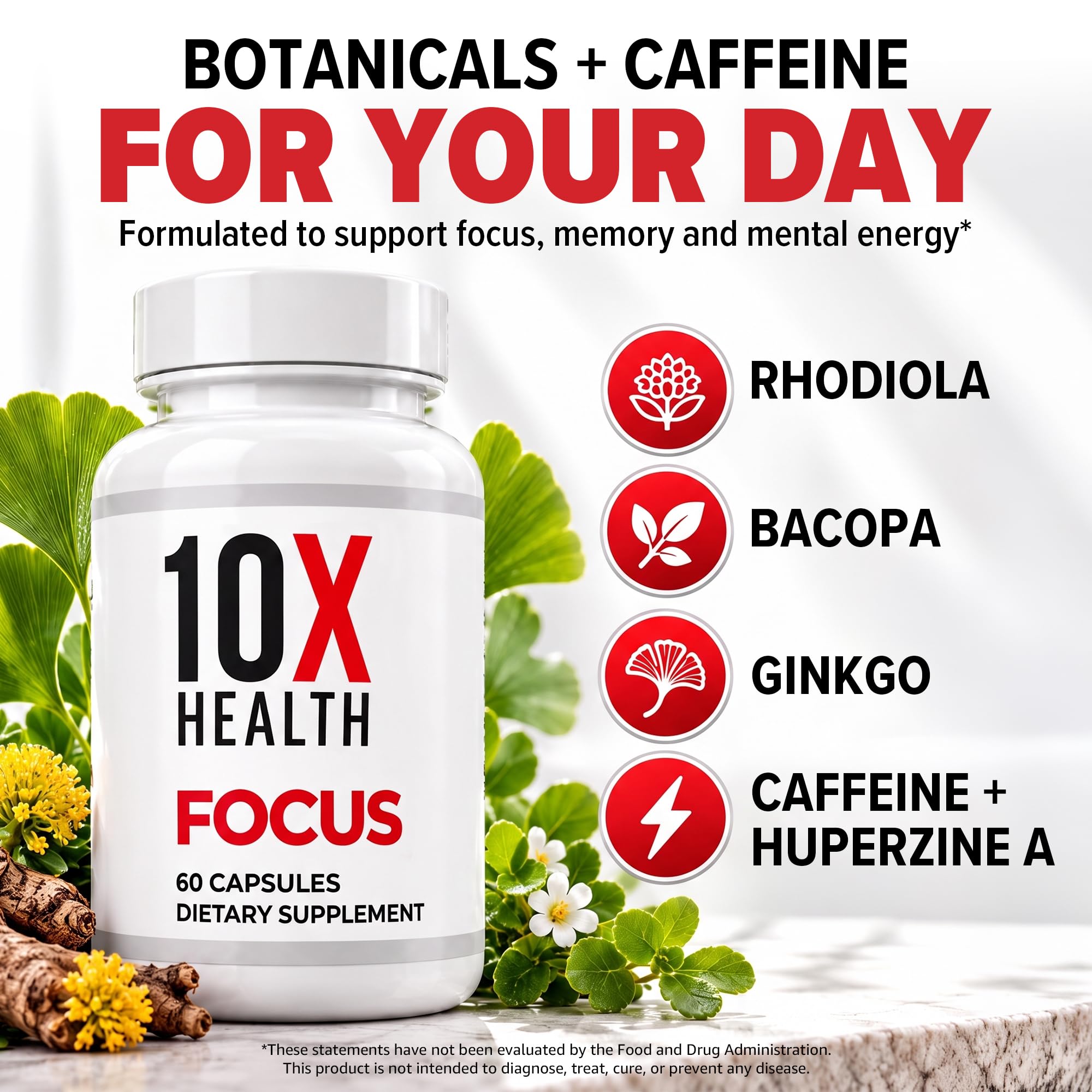 10X Health Focus Supplement - 60 Capsules — Amazon image 2