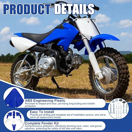 Vista 6 de Kit de guardabarros de cuerpo Podoy CRF50 para moto compatible con XR50 XR 50 CRF 50 SDG SSR Pit Dirt Motor Trail Bike, plástico de carenado