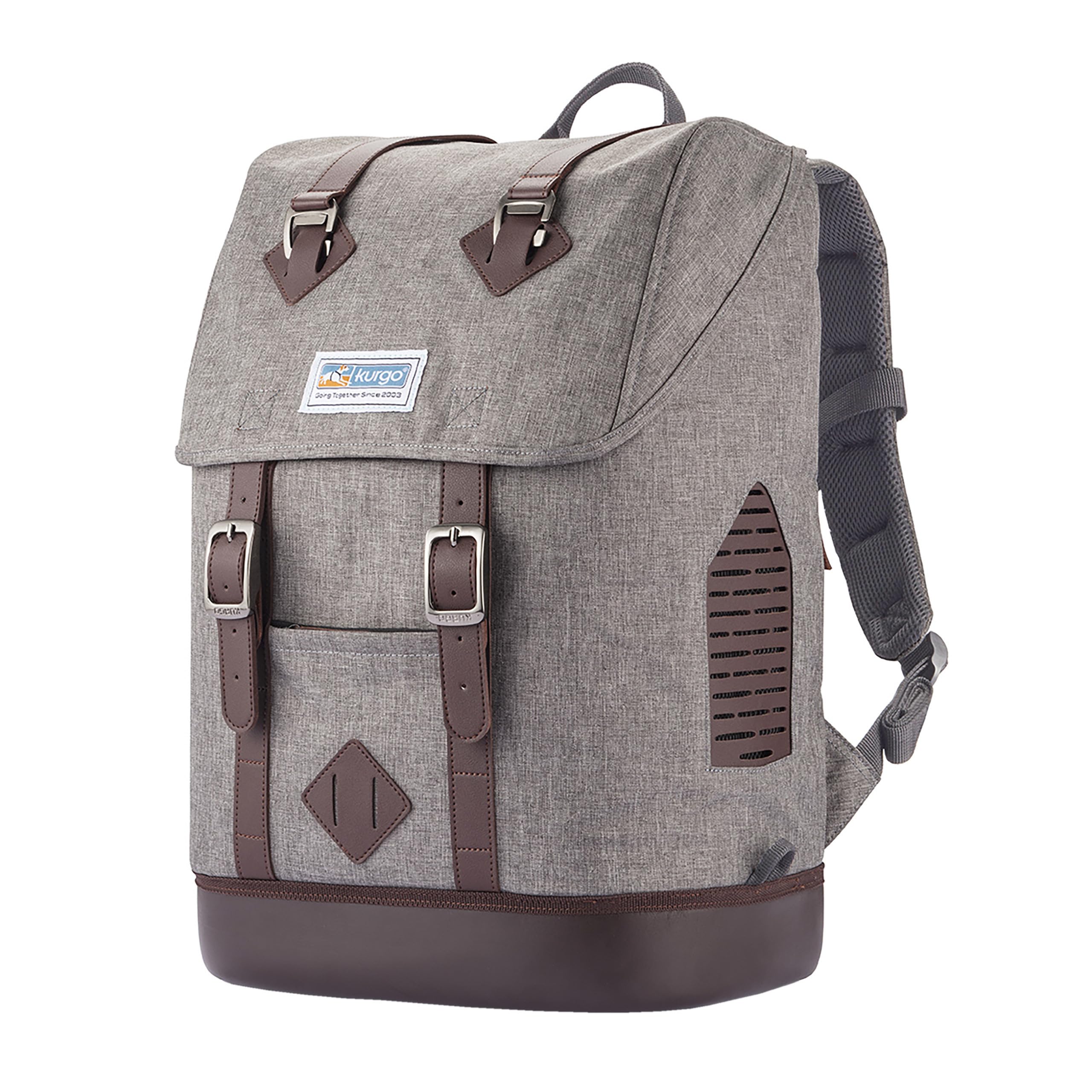 Kurgo Mochila Transportín para Mascotas Pequeñas | Manos Libres, Base Armorsole, Convertible en Transportín, Tela Resistente