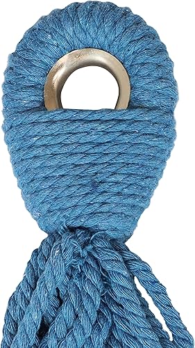 Miniatura 7 de Sunnydaze Hamaca brasileña doble con soporte y estuche de transporte, capacidad de 400 libras, soporte negro, oasis de playa