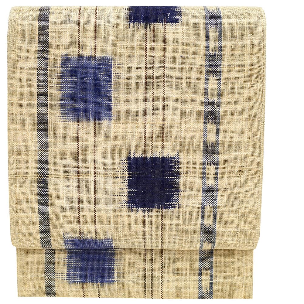 超絶逸品】○国指定重要無形文化財○【宮古上布】○苧麻○手織り○藍