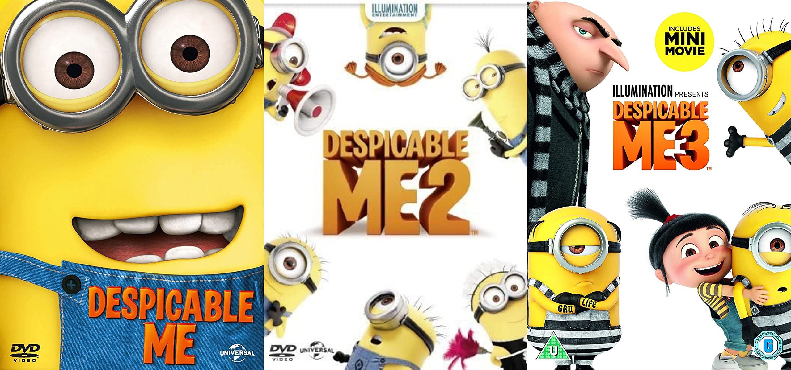 Despicable Me 1-3 Complete DVD Collection - Despicable Me / Despicable Me 2 / Despicable Me 3 (DVD + digital download)