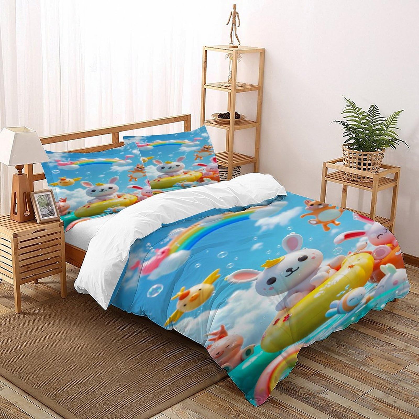 Housses de couettes animal theme grand confort pour stopper les draps rêches en hiver