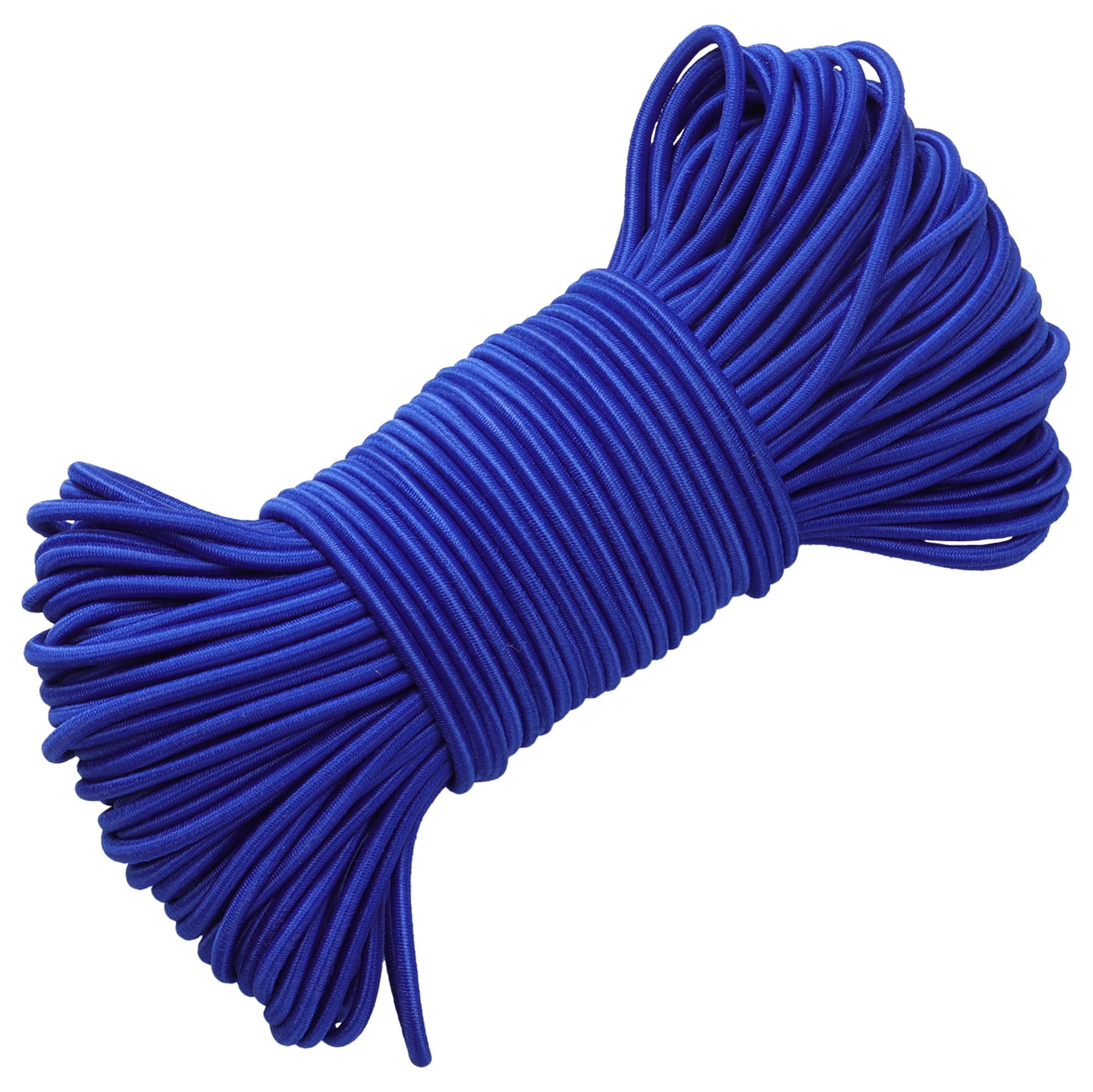 PRETEX Corda Elastica - Ø 3 mm x 30 m - Durevole per Teloni e Striscioni - Cinghia Portapacchi per Lavori Fai da Te e Imballaggio - Resiste alle Intemperie e ai Raggi UV - Blu