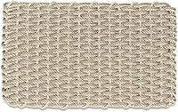 Wicked Good Lobster Rope Doormat - Handwoven All-Weather Outdoor Welcome Mat, Light Tan & Sand Double Weave, 18x30 Inches