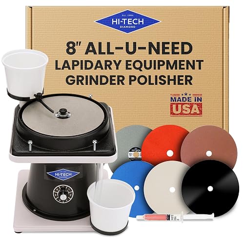 Hi-Tech Diamond 8 Lapidary Rock Polisher Machine