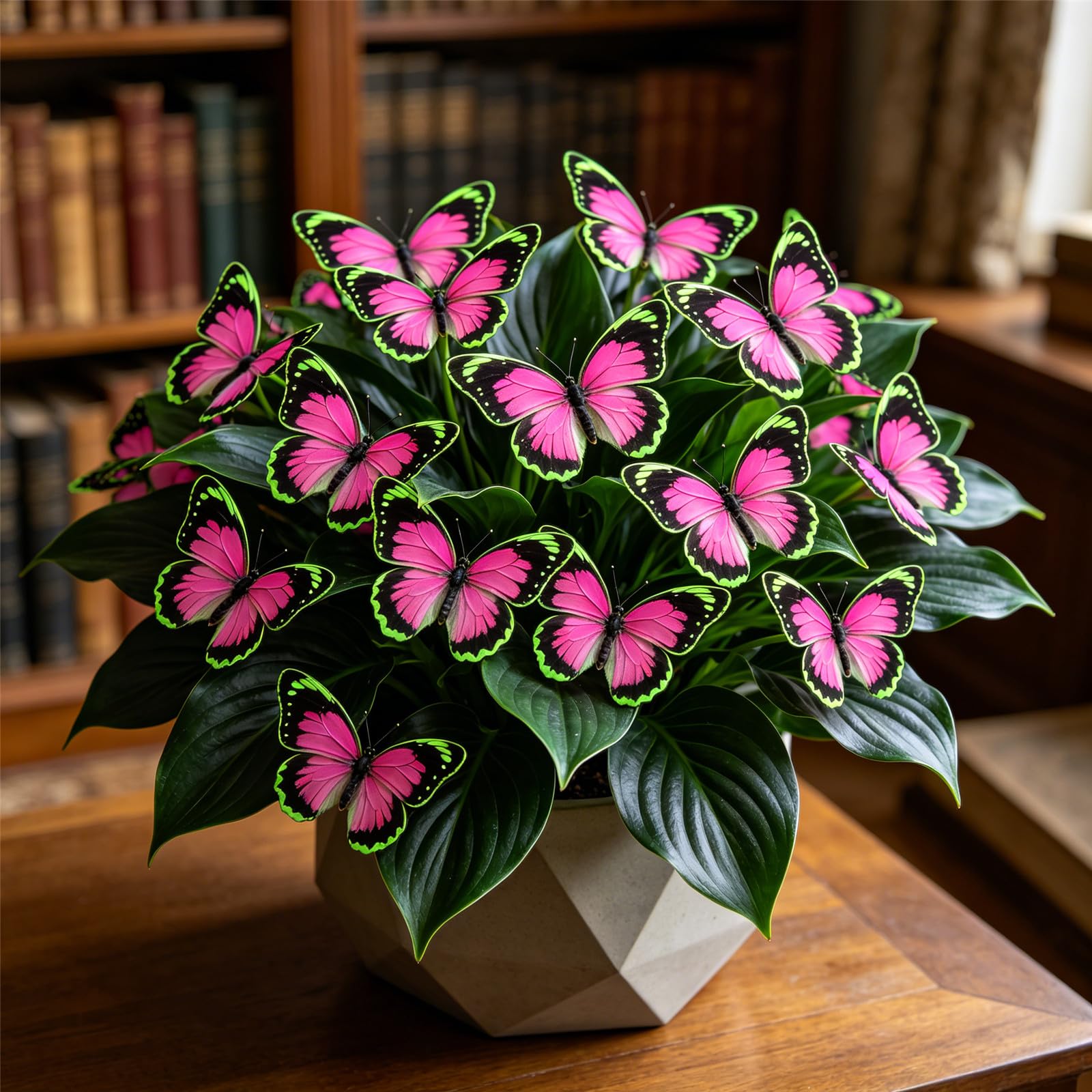 Butterfly Hosta Bulbs for Planting-Fast Growing,Vibrant Color,Excellent Display,Lovely Courtyard Accent-8bulbs-F