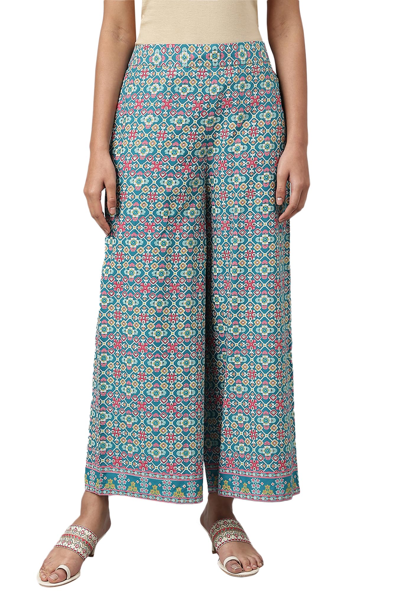 Women's High Rise Regular Fit Pants-image-45