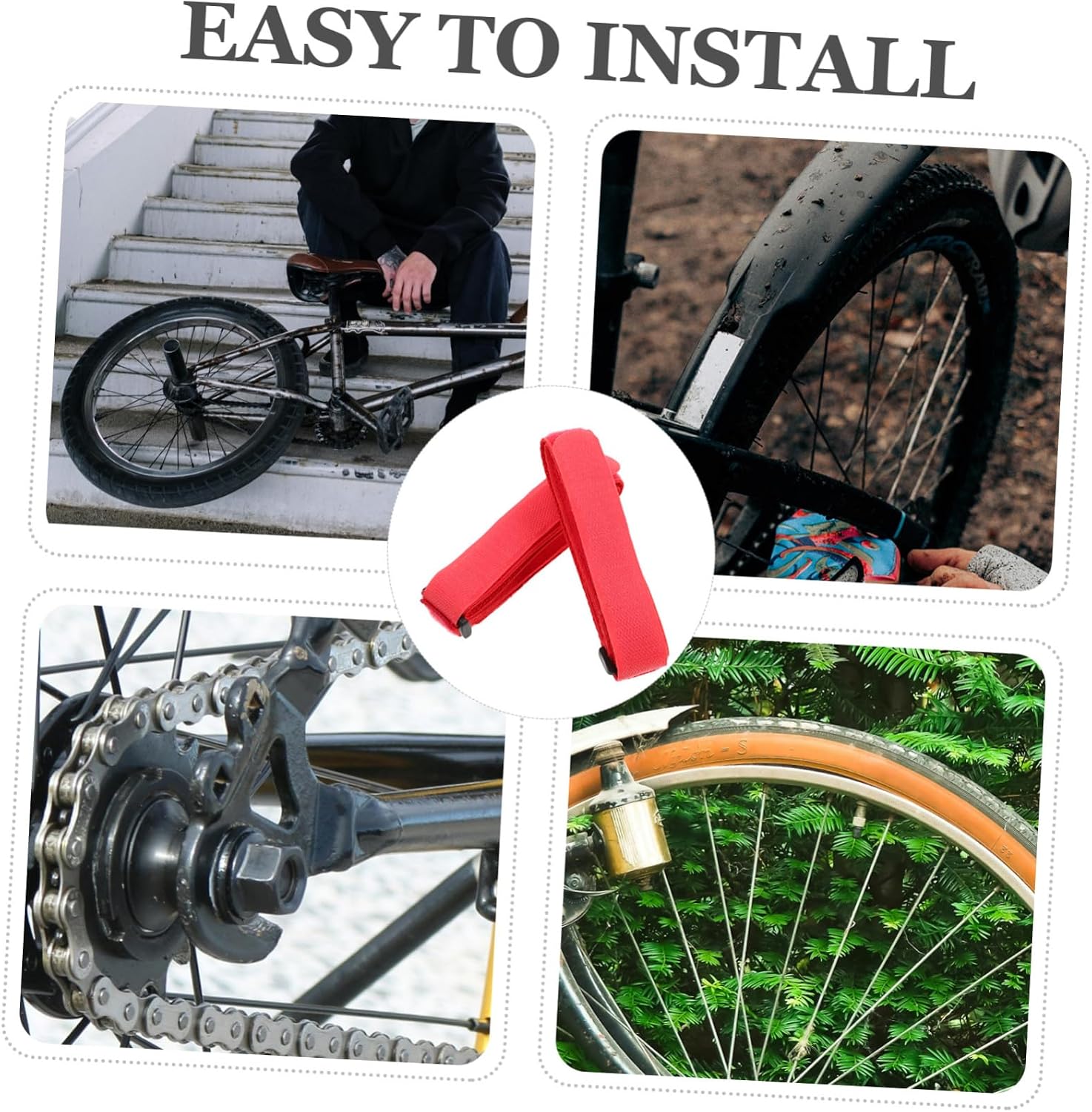 UPKOCH Adjustable Bike Wheel Stabilizer Straps with Hook and Loop Fastening for and Storage Versatile Tie Down