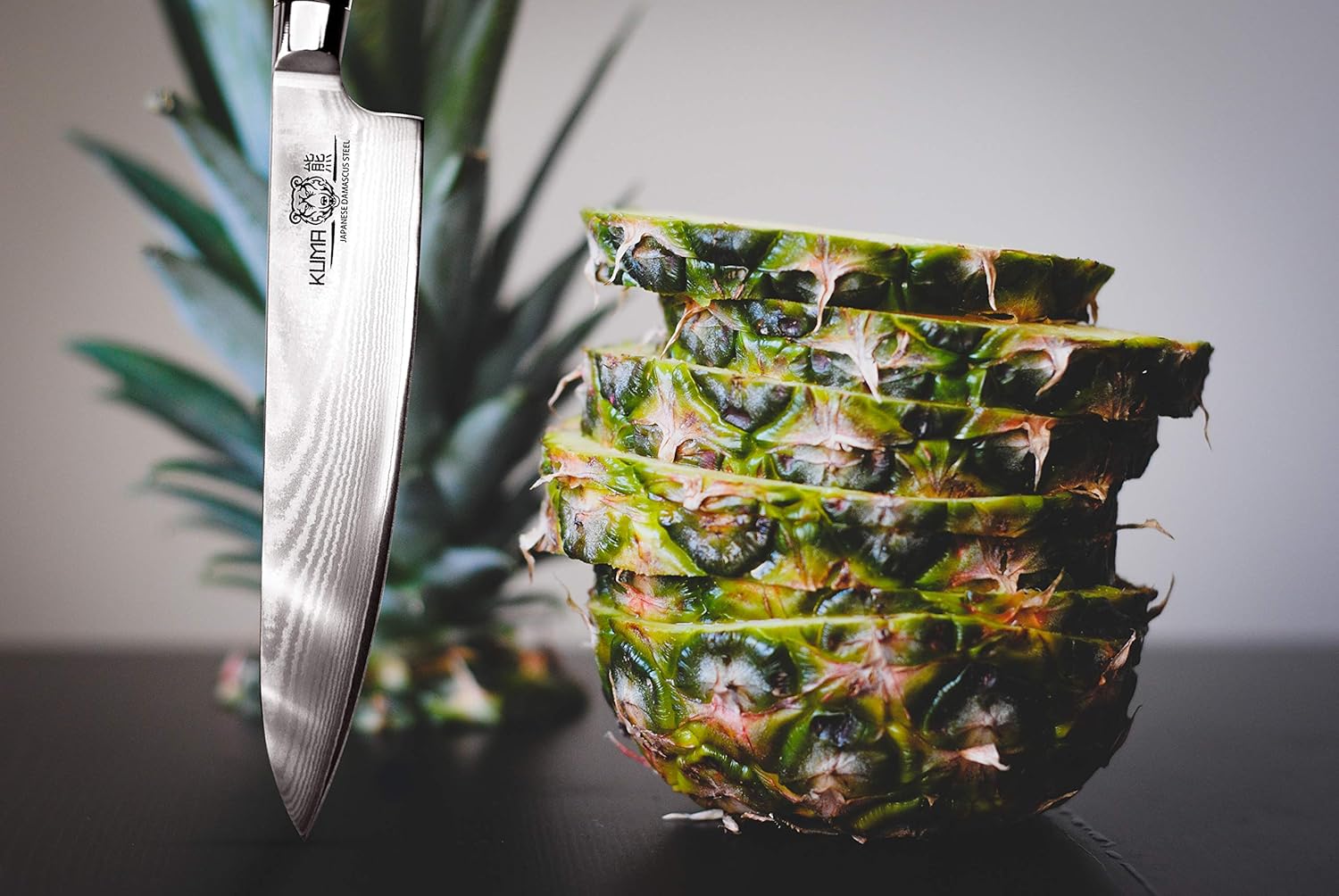 Damascus Kitchen Knives - Made with Japanese Cold Steel - Easy Glide for Precision, Carving, Dicing & Mincing - Round Bolster & Comfort Grip Provides Hours of Easy Use - 3 Pack