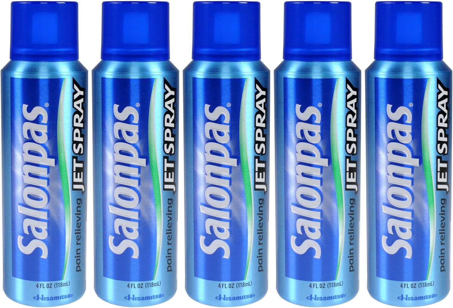 Salonpas Pain Relief Jet Spray 4 Oz., Pack of 5