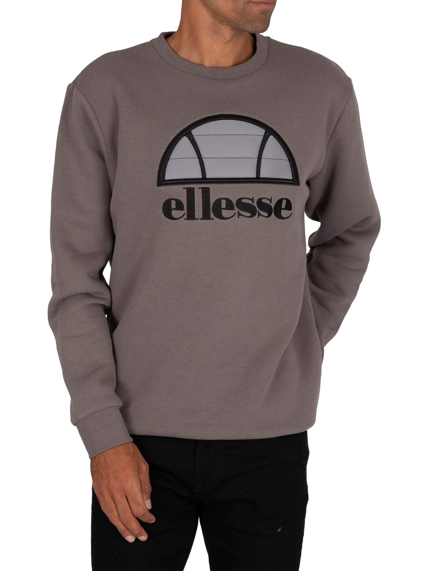 Ellesse Manto Sweatshirt Felpa, Uomo, Dark Grey, XS