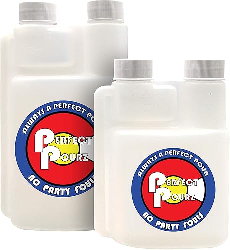 Miniatura 2 de Frasco de licor de plástico de 8 onzas, frascos pequeños con un vaso de chupito integrado de 1/2 onza