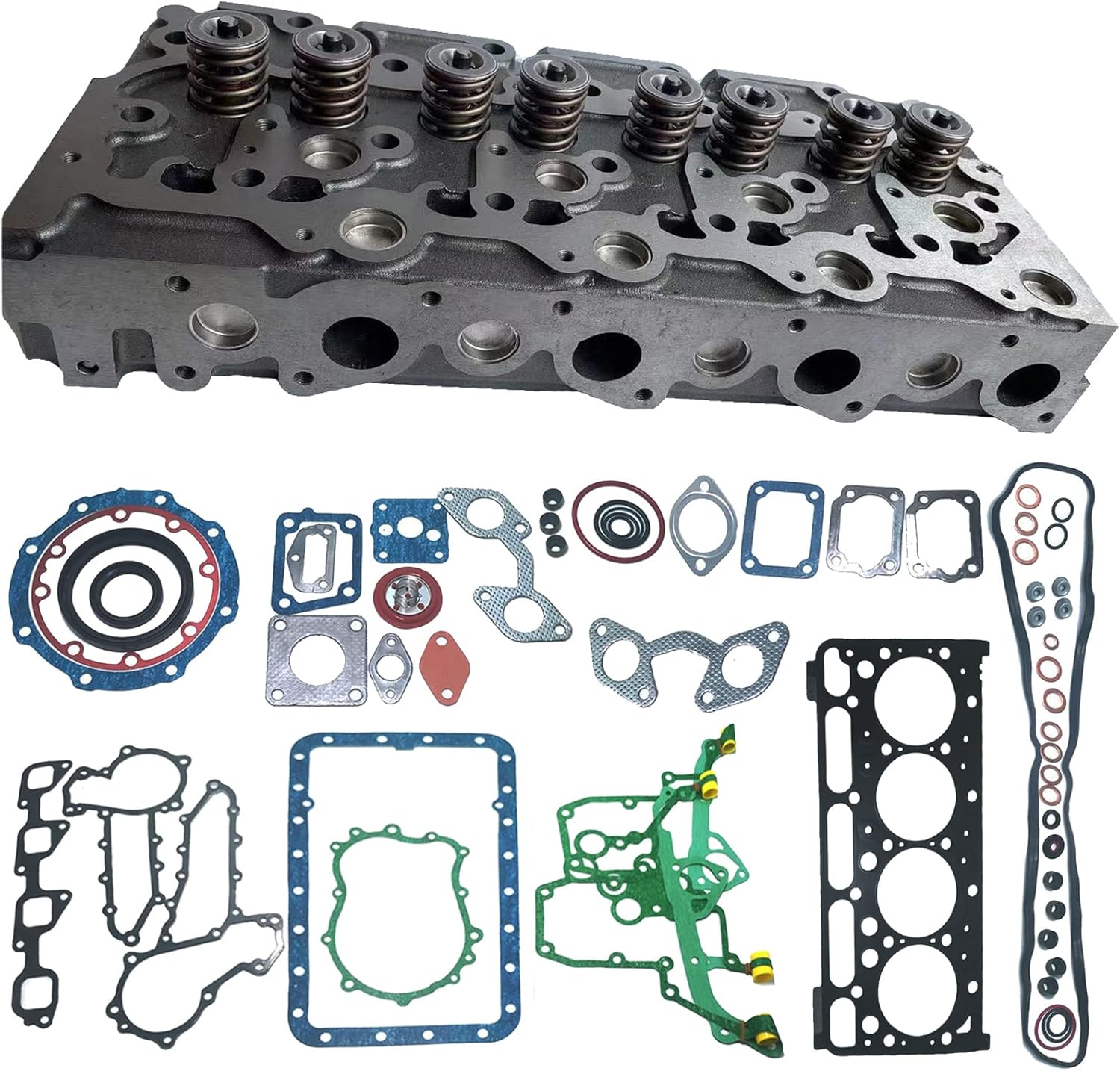 Seapple Complete V2203 Cylinder Head & Full V2203 Gasket