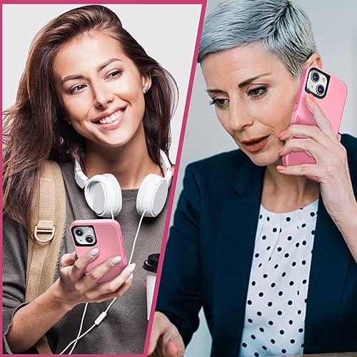 Miniatura 5 de Funda para iPhone 13 con 2 protectores de pantalla de vidrio templado, resistente grado militar, protección de cuerpo completo, a prueba de golpes,