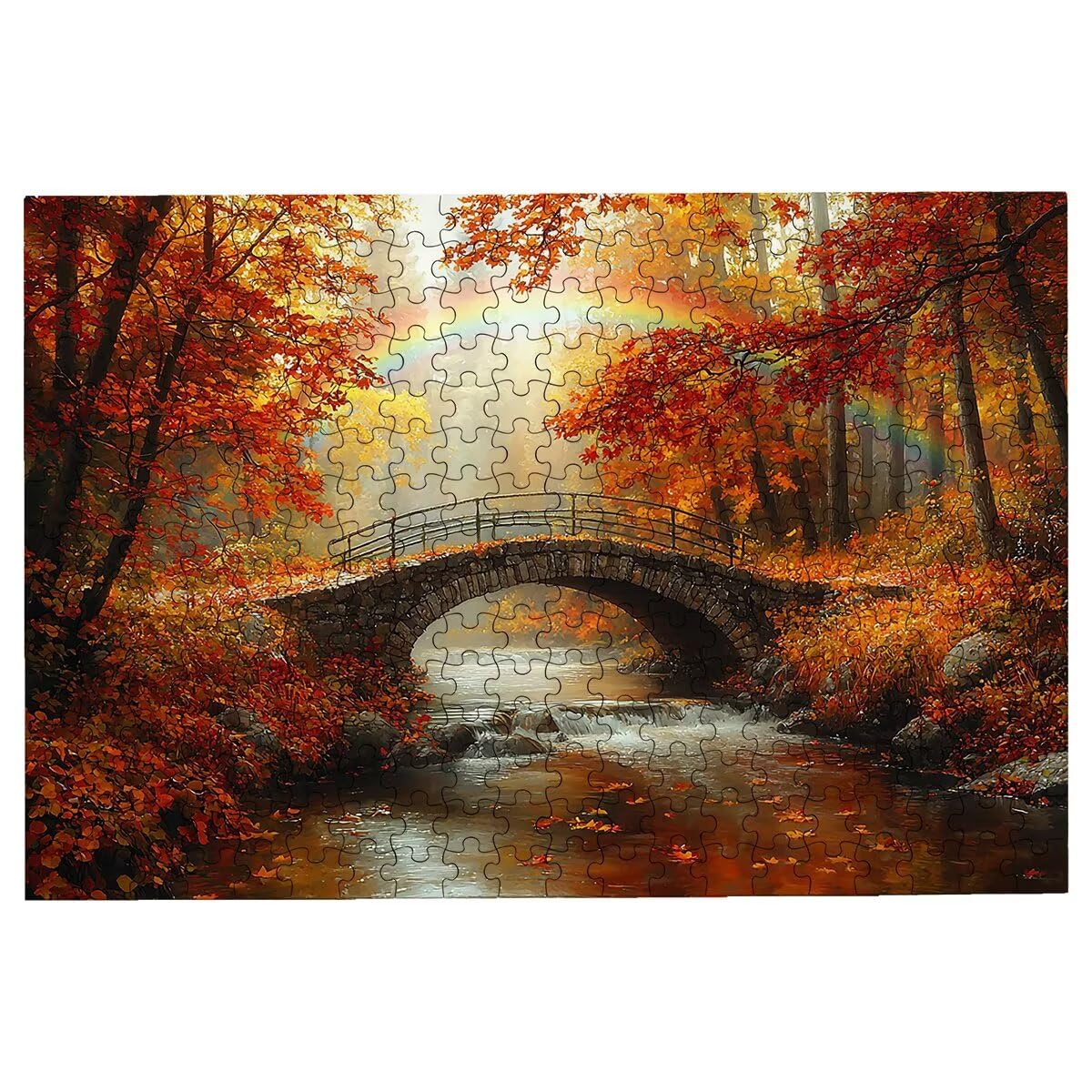 Puzzle 2000 Pezzi Autunno, Puzzle Arcobaleno per Adulti, Puzzles in Legno Intrattenimento Creativo, Divertimento, Puzzles Educativi Classici con Confezione di Alta Qualità Idea Regalo Donna -3510