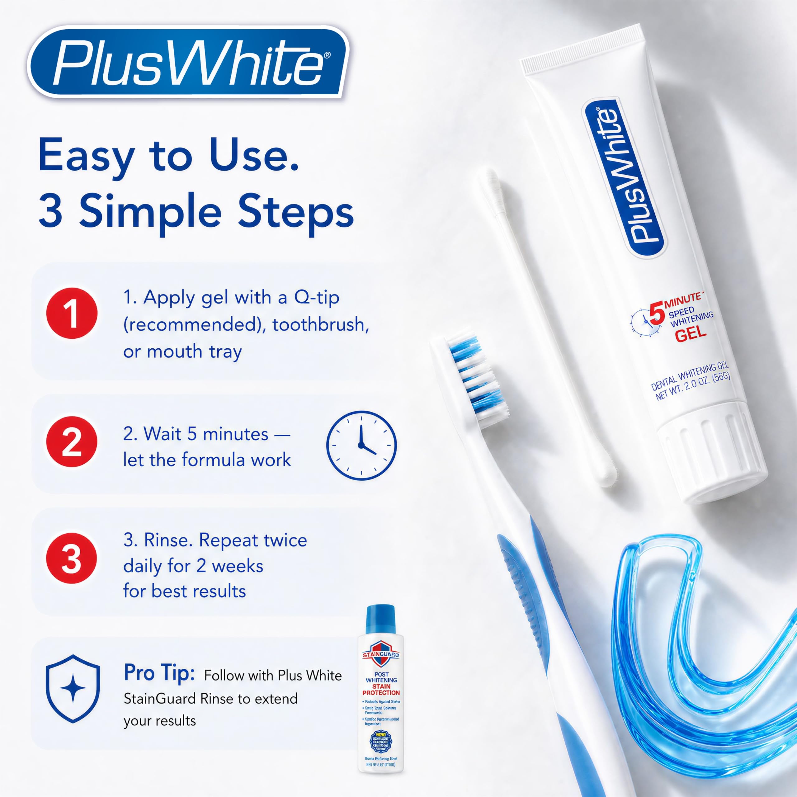 Plus White 5 Minute Teeth Whitening Gel - Fast Results -7 Plus White 5 Minute Teeth Whitening Gel - Fast Results -7