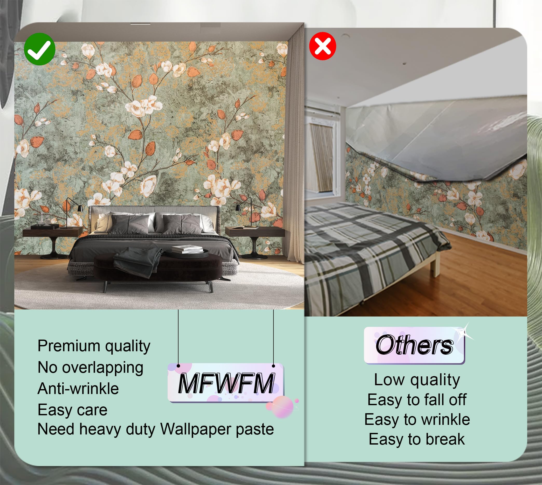 布花作品♡壁掛け チャイナ花布/ロマンチックフラワー/W幅/大阪/堀江/ピサヌローク