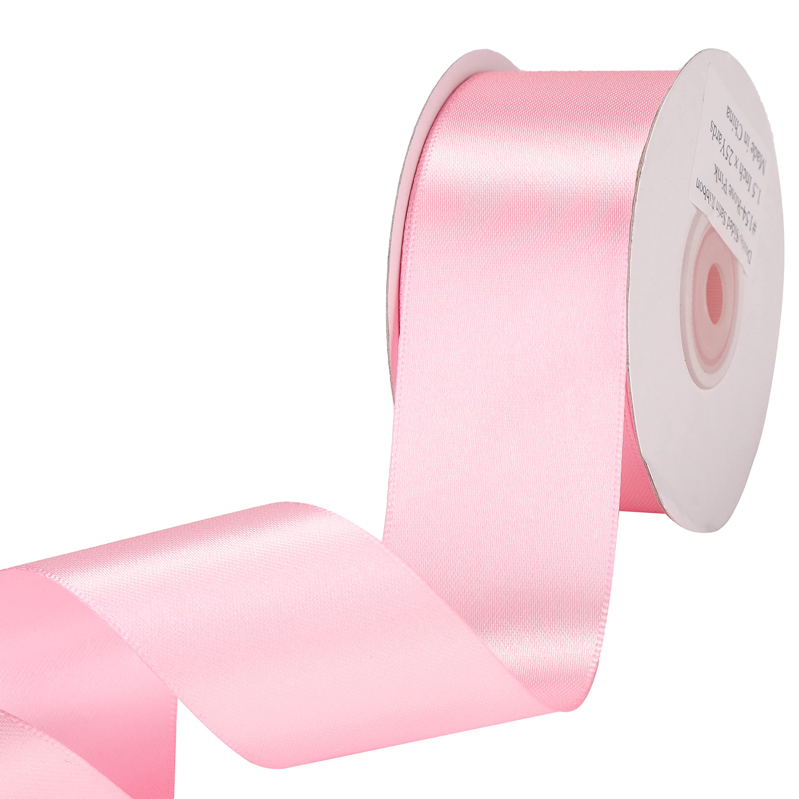 Ruban de satin double face anti-effilochage pour nœuds durables