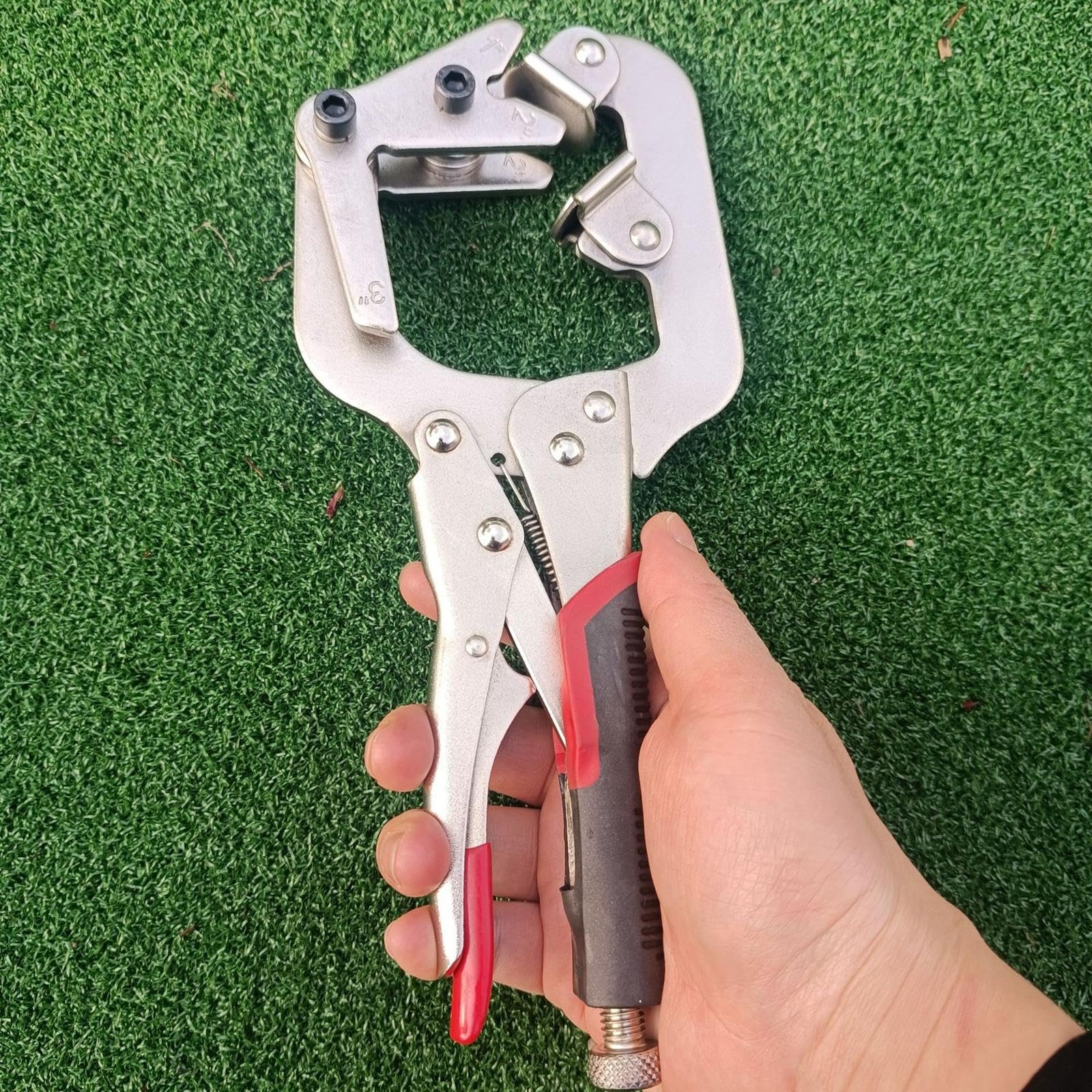 Juego de Abrazaderas para Tubos, de 25 Cm de Largo, Alicates de Soldadura Ergonómicos de 25 Cm con Mecanismo de Bloqueo, Adecuados para Tall