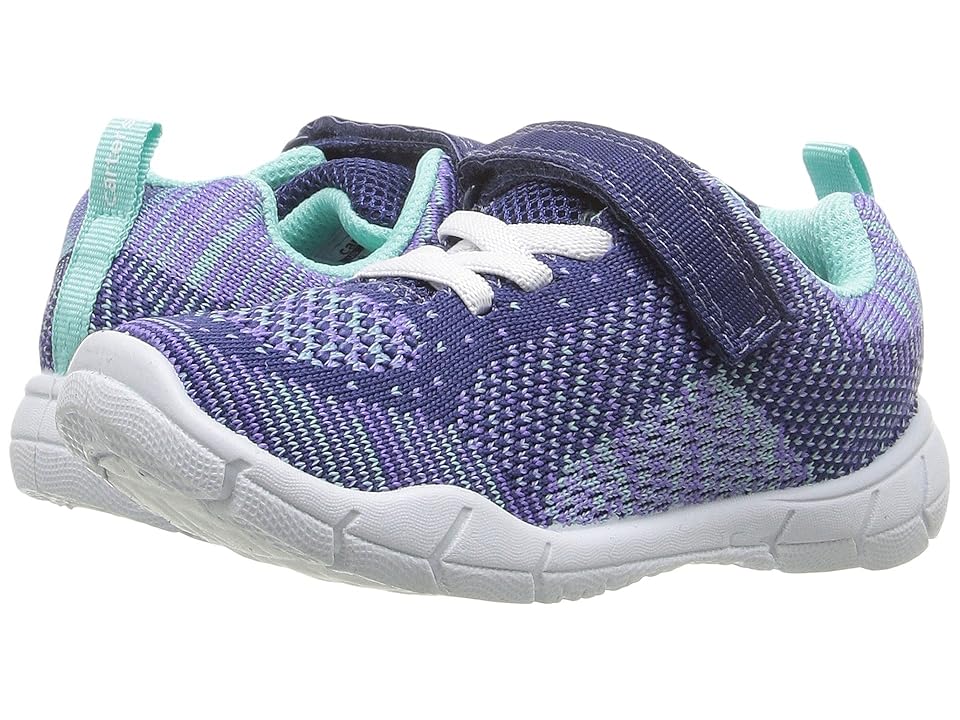 

Carters Walker 2-G (Toddler/Little Kid) (Purple/Navy/Turquiose) Girl's Shoes