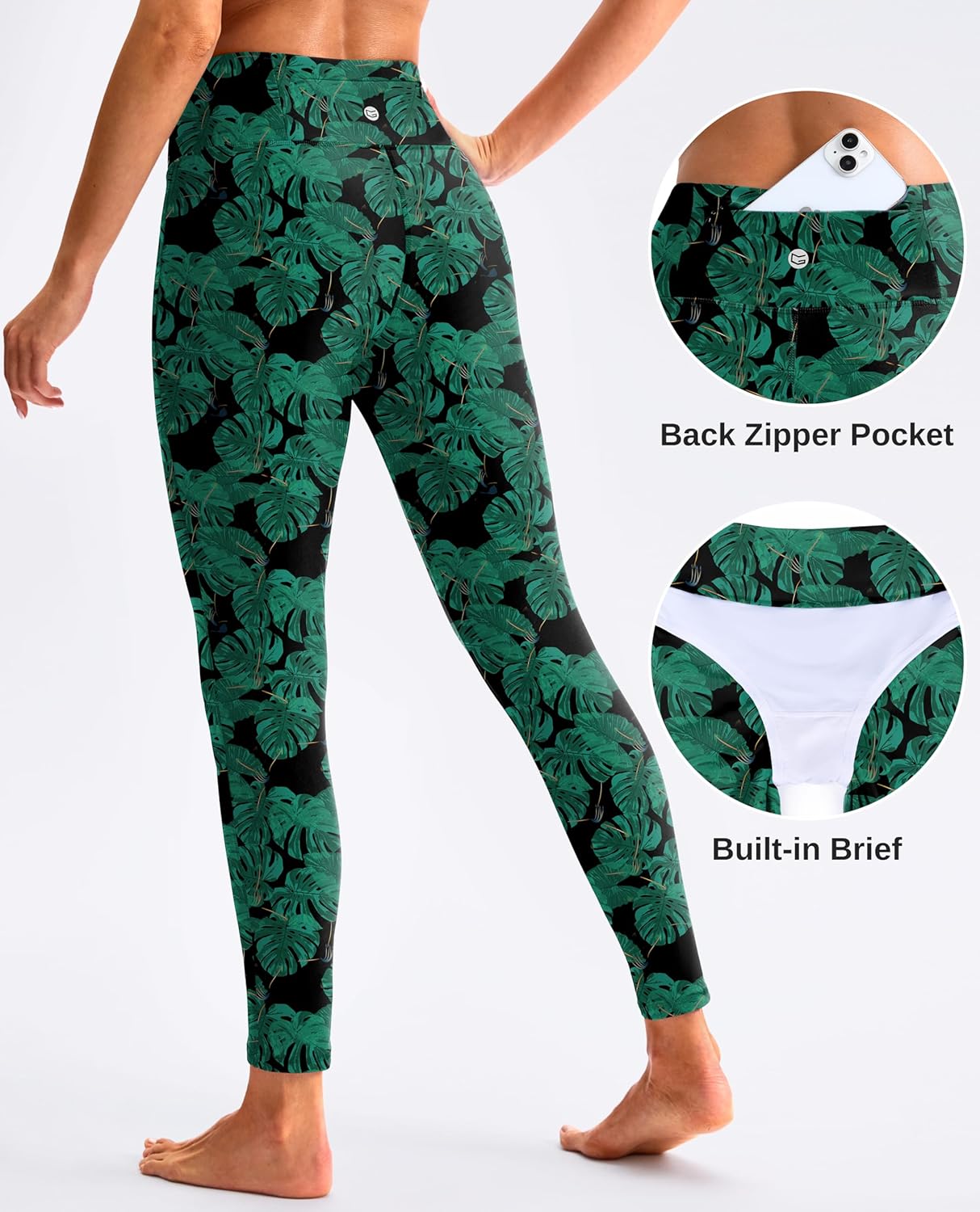 G Gradual Swim Pants for Women with Zipper Pocket UPF 50+ Quick Dry High Waisted Swimming Leggings Long Rash Guard Bottoms - Image 4