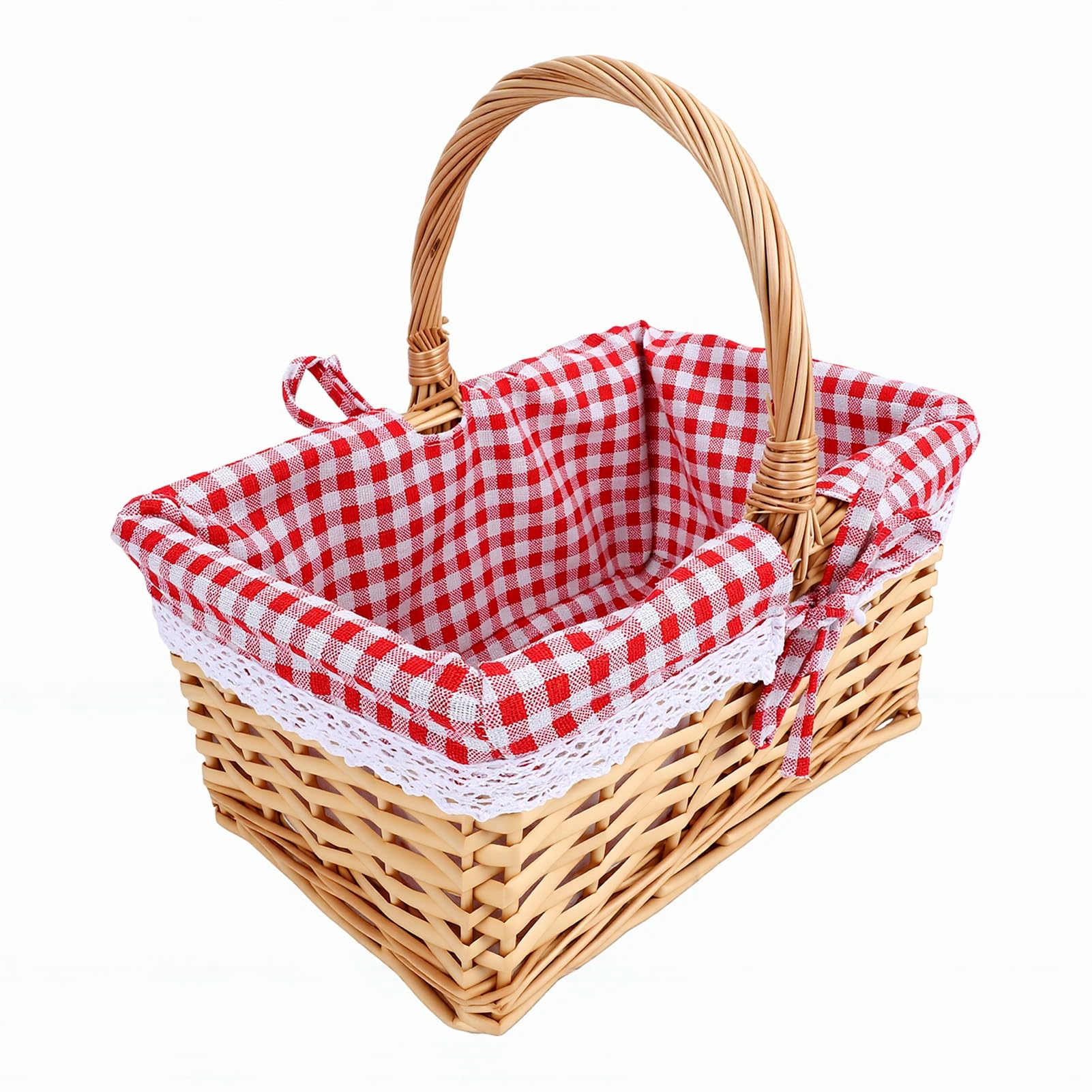 Panier de rangement fruits et légumes tissé pour pique-nique champêtre
