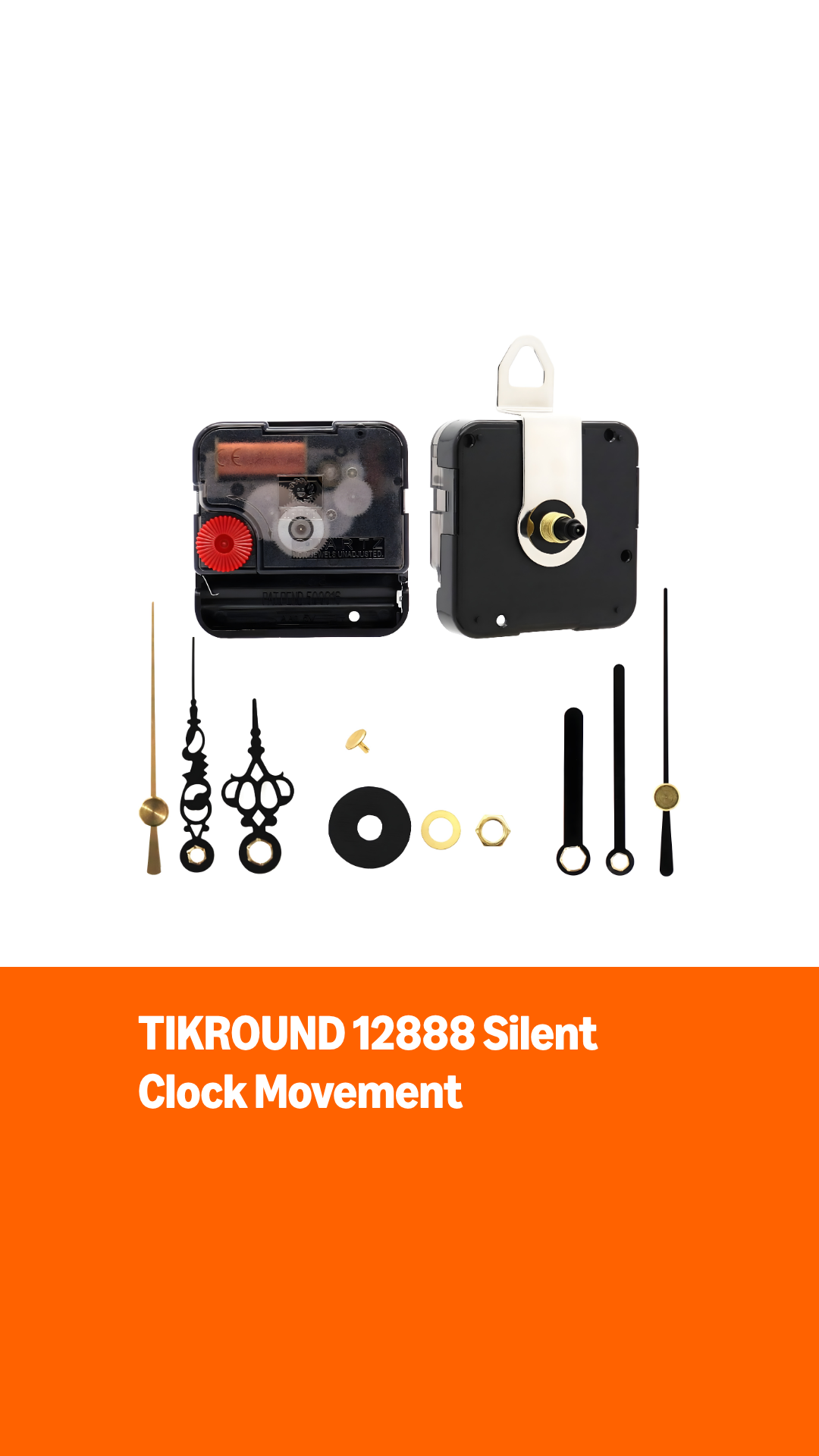 Amazon.com: TIKROUND 12888 Sweep Silent Clock Movement Mechanism