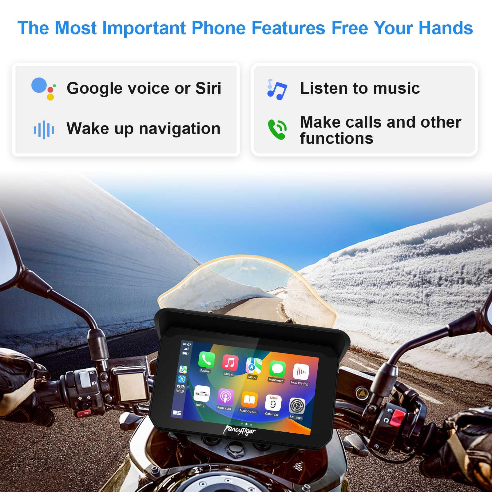 Amazon.co.jp: FancyTiger オートバイカープレイ&オートバイAndroid